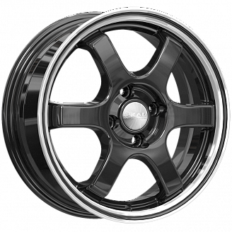 Диск SKAD Киото 6x15 4x100 ET48 54,1 Алмаз-антрацит