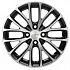 Диск Khomen Wheels 1506 7,4х15 4х100 ET50 60,1 Black-FP (Lada Vesta) KHW100610