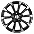 Диск KHW 1808 7,5x18 5x114,3 ET37 66,5 Black-FP (Haval Jolion) (Сфера)