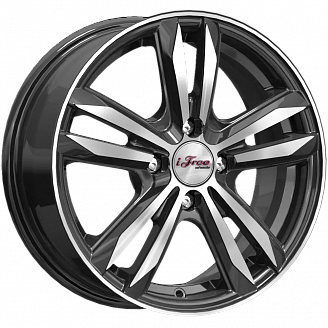 Диск iFree Маскот (KC870-10) 6x15 4x100 ET46 DIA 54,1 Блэк джек