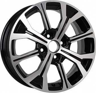 Диск K&K KC945 (ZV 15_Vesta) 6x15 4x100 ET50 DIA 60,1 Алмаз черный