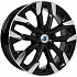Диск K&K Морейн (KC1046-07) 6,5x17 5x114,3 ET40 DIA 66,1 Алмаз черный