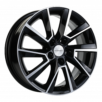 Диск KHW 1604 6x16 5x100 ET38 57,1 Black-FP (Kamiq/Rapid/Scala) (Сфера)