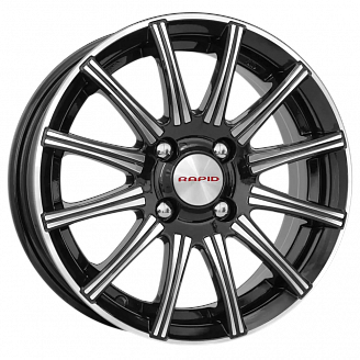 Диск K&K Сиеста 5x13 4x98 ET38 DIA 58,5 Алмаз черный