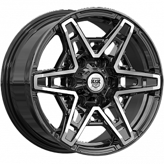 Диск K&K Блэкберн (KC1129-04) 8x17 6x139,7 ET36 67,1 Алмаз черный